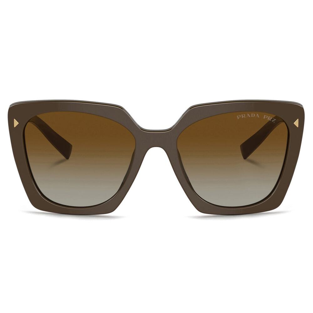NEW Prada PR 23ZS Loden Brown Gradient Polarized Sunglasses Luxe Glam Luxury - Picture 2 of 15